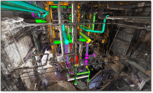 Detailed Engineering Design within Point Cloud