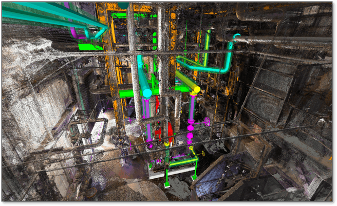 Detailed Engineering Design within Point Cloud