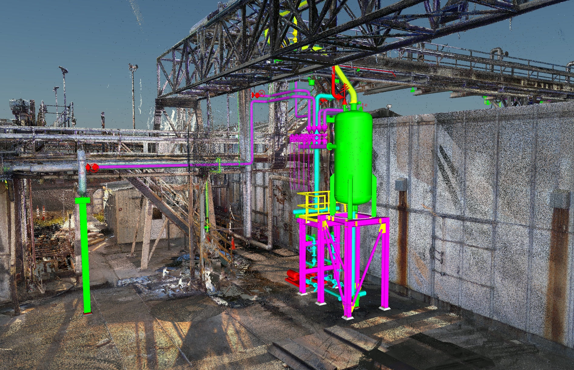 ASME 3D Pressure Vessel Design within Point Cloud Model